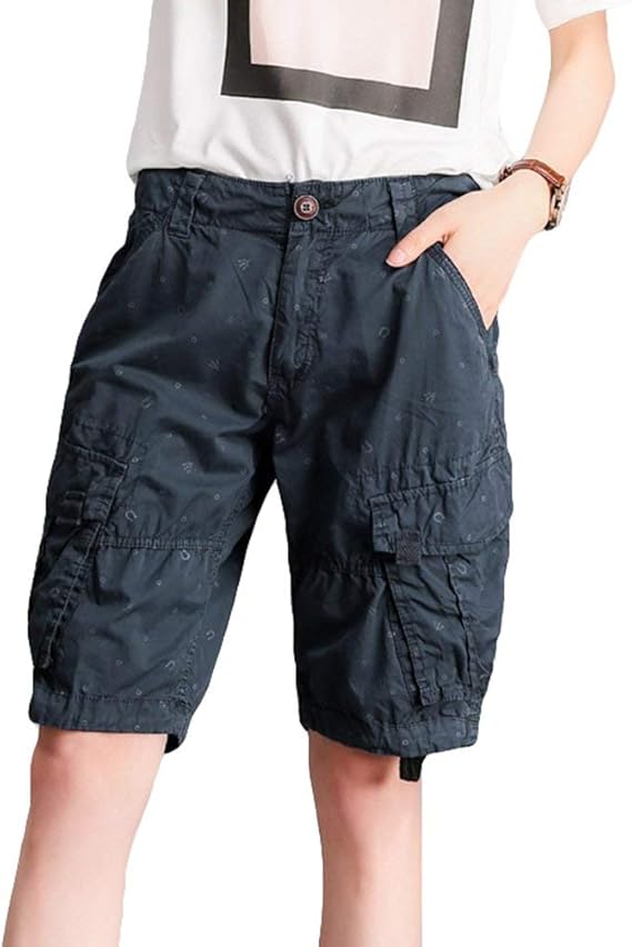 HX fashion Ladies Cargo Shorts Summer Loose Pockets Casual Casual Pants