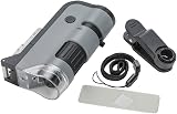 Carson MP-250 MicroFlip 100-250x Pocket Microscope Grey view 4