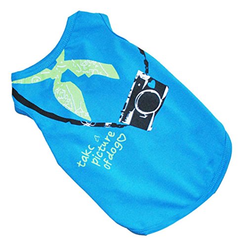 Small Dog Shirt, Voberry Fashion Pet Puppy Clothes Funny "Little photographer" Cotton Costumes Pet Dog Cat Cute T Shirt