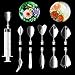LOHOME 3D Gelatin Art Tools - Set of 10-pieces Stainless Steel Jelly Cake Needles Coming with One 10ml Syringe - Pudding Pastry Nozzles (Flower Shape 3)