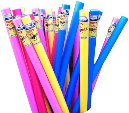 Happy Hot Tub 2 x Happy Yellow Noodle Swimming Pool Logs Woggle Noodles