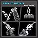 Gesentur Advanced Shower Filter (Chrome) with Replaceable Filter Cartridge - High Output, Universal, Chrome Prevents Hair and Skin Dryness - Removes Chlorine, Hard Water & Harmful Substances