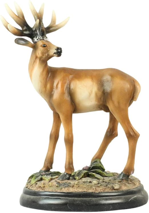 Statue Sculpture Figurine Statuette,Vivid Elk Model Sculpture Handmade