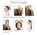 SARLA Ponytail Hair Extension Wrap Around Long Straight 24 Inch Synthetic Hairpiece for Women Medium Brown