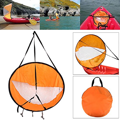 Ywillink Kayak Boat Wind Sail Canoe Sup Paddle Board Sail with Clear Window Fishing Rowing Boat Inflatable Outboard Drifting