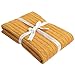 NTBAY 100% Pure Cotton Cable Knit Throw Blanket, Super Soft Warm 51x67 Knitted Throw Blanket for Couch, Sofa, Chair, Bed - Extra Cozy, Machine Washable, Comfortable Home Decor, Ginger Yellow