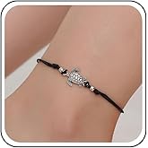 Yheakne Bohemian Turtle Ankle Bracelet Black Leather Rope Anklet Bracelets Sea Turtle Chain Anklets String Anklet Foot Chain Jewelry for Women