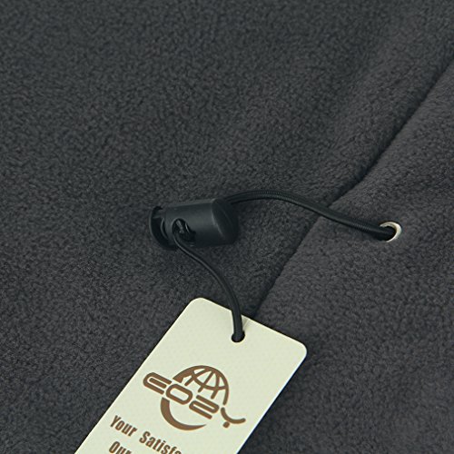 EOZY Unisex Adult Multi Use 6 in 1 Thermal Warm Fleece Balaclava Hood Full Face Mask Hat Grey