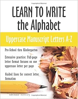 Learn To Write The Alphabet Uppercase Manuscript Letters - 