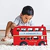 Le Toy Van TV469 Cars & Construction Double Decker Wooden Role Play Suitable for Girls and Boys Toys, London Bus