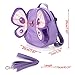 Hipiwe Baby Anti-Lost Backpack Butterfly Walking Safety Belt Harness Toddler Reins Strap with Leash (Purple)