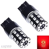 LUYED 2 x 800 Lumens 7443 2835 33-EX Chipsets 7440 7441 7443 7444 992 Led Bulb Used For Back Up Reverse Lights,Turn Signal Lights,Brake lights,Tail lights,Red