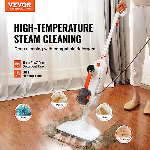 VEVOR Steam Mop, 8in1 Floor Steamer, Steam Mop for Hardwood Floors