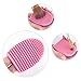 Makeup Brushegg Finger Glove Silicone Scrubber Board Hand Cleaning Tool(Pink)