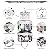 Mealivos Large Versatile Travel Cosmetic Bag - Perfect Hanging Travel Toiletry Organizer (Marble)