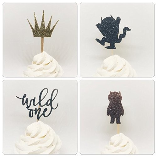 Amazon Com Where The Wild Things Are Cupcake Toppers Wild One