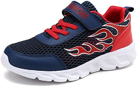 Lovelysi Kids Boys Girls Casual Sports Shoes Air Cushion Trainers Fitness Flats Athletic Mesh Breathable Walking Gymnastics Running Shoe Fashion Sneakers
