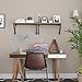 VASAGLE Industrial Floating Shelves, Hanging Shelves Wall Mounted, Decor Shelves Set of 2, Wood Look Accent Furniture Metal Frame Living Room Bathroom Bedroom Kitchen Office ULCR01BX, Rustic Brown