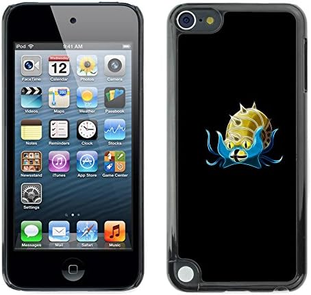 Rubber Case Hard Shell Cover Protective Accessory BY RAYDREAMMM - Apple iPod Touch 5 - Poke Mosnter Golden Snail