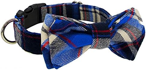 Kebs Kebocis Cat Bow Tie Collar with Detachable Bowtie Adjustable Neck Tie for Dogs