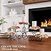 Lavish Home (Matte Black 5 Candelabra with Classic Scroll Design-Handcrafted Iron Candle Holder/Centerpiece for Home Décor, Wedding, Event, 24.2” x 4.8” x 8.7