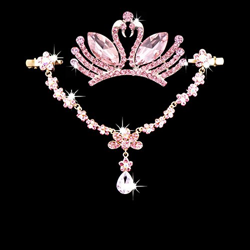 Generic Bao Tong crown tiara crystal tiara comb Wang Guan the new Mother frontlet forehead chain child girl Princess dis