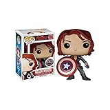Funko Pop Marvel Avengers Age of Ultron Black Widow With Shield Exclusive Vinyl Figure