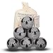 Friendsheep Wool Dryer Balls, Organic Premium Reusable Cruelty-Free Handmade Fair Trade No Lint Fabric Softener, Extra Large, 6 Pack, Grey Koala - Koala Crew