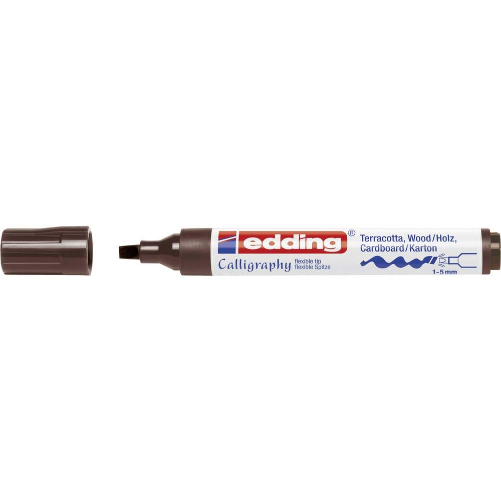 edding 1455 Calligraphy Marker - Brown