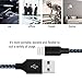 Nutmix iPhone Cable 5Pack 3FT 6FT 6FT 10FT 10FT Nylon Braided Certified Lightning to USB iPhone Charger for iPhone X/8/8 Plus/7/7 Plus/6/6 Plus/6S/6S Plus,iPad,iPod Nano 7 - Black Blue