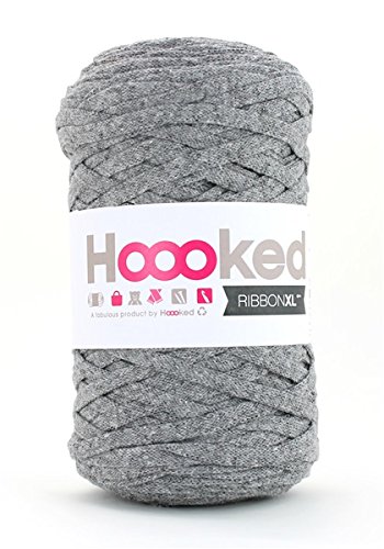 Hoooked Ribbon XL Tape Yarn, Many Colours to Choose From grey