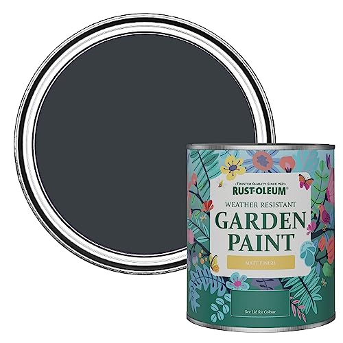 Rust-Oleum Grey Mould-Resistant Garden Paint In Matt Finish - Anthracite (RAL 7016) 750ml
