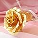 Lightahead 24K Gold Rose Foil Flowers Handcrafted with Gift Box The Ultimate Valentines Day Gift, 7.87