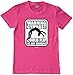 Threadrock Big Girls' Warning Gymnast Could Flip at any Moment Youth T-Shirt S Fuchsia