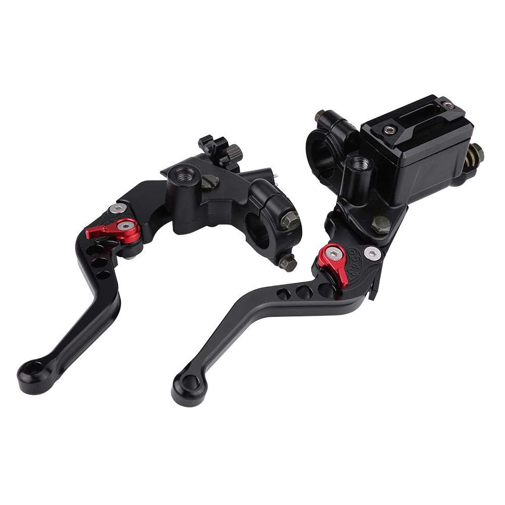 Clutch And Brake Reservoir Levers Vintage -- Master Cylinder Levers Clutch,General Motorcycle 7/8" (22mm) Brake Clutch CNC Aluminum Master Cylinder Levers Brake Clutch Hydraulic Tank Rod (1 pair)