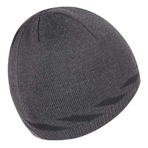 Bodvera Winter Warm Knitting Beanie Watch Cap Fleece Lined Plain Toboggan Ski Skull Hats Caps,Carbonarius - Thumbnail 3