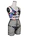 Lookwoild Womens Sexy Swimwear Push-up Front Lace Up Bathing Suit Fashion Geometric Patterns Bikini Sets (Blue, M)