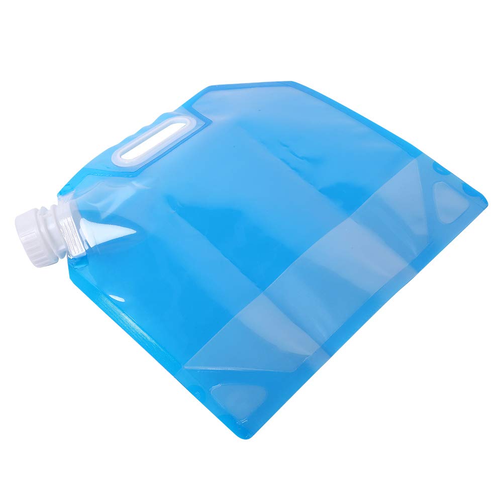 3L/0.8Gallon Portable Collapsible Water Bag Survival Container Bag for Backpacking Hiking Picnic Camping BBQ Earthquake Boys Potty Bag for Emergencies Foldding Plastic Bag for Outdoor Adventures