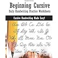 Beginning Cursive: Daily Handwriting Practice Worksheets