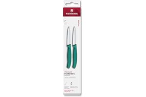Victorinox Swiss Classic Paring Knife- 2 Packs, 3” Spear Point, Straight Blade Green