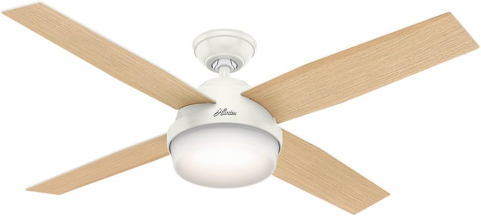 Hunter Indoor Ceiling Fan With Light And Remote Control Dempsey