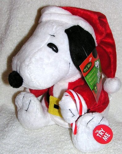 snoopy christmas animated plush