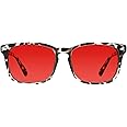 TIJN Sleep Glasses for 99.9% Blue Green Light Blocking Dual AR Coatings Red Lens for Computer Gaming Reduce Eyestrain