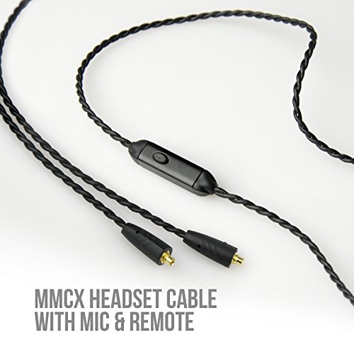 MEE audio MMCX Headset Cable with inline Remote and Microphone for