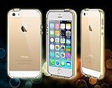 iPhone 5 Case & iPhone 5S Case, Waloo LED Light up Case Uses Flash from Camera (Gold)