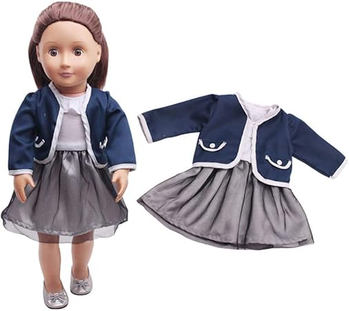 Amazon 人形の洋服 可愛い服セット 服 18インチのアメリカンガール人形用 ドレス アクセサリー おもちゃ