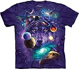 The Mountain Men's Wolf Of The Cosmos T-Shirt, Purple, Small