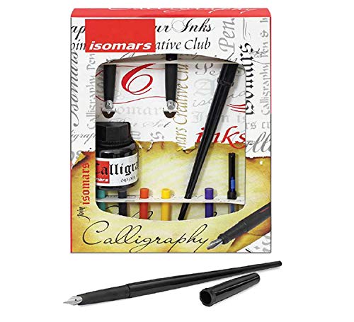Isomars Calligraphy Pen Set with 3 Different Types of Nibs, Ink Cartridges, Ink Converter and Calligraphy Ink – Arabic Isomars Calligraphy Pen Set with 3 Different Types of Nibs, Ink Cartridges, Ink Converter and Calligraphy Ink – Arabic
