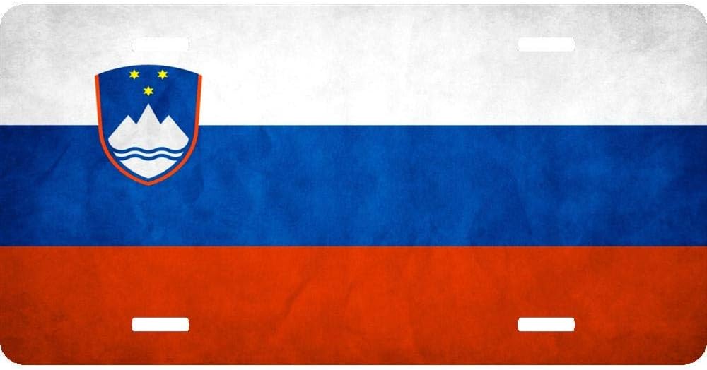 Amazon Com Slovenia Flag Customized Aluminum Metal License Plate