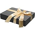 MOZRRO Gift Box 11.5 x 8.2 x 2.3 In Gift Boxes for Presents Magnetic Closure, Gift Boxes with Lids for Presents Birthday Luxury Jewelry T-shirts Gloves Scarves Books Clothes Candy, Gift Wrap - Black